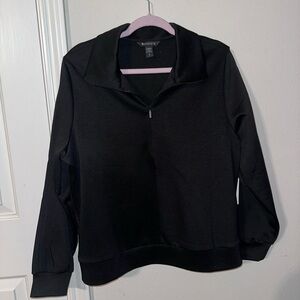 Athleta Black Quarter-Zip Sweatshirt (out of stock)